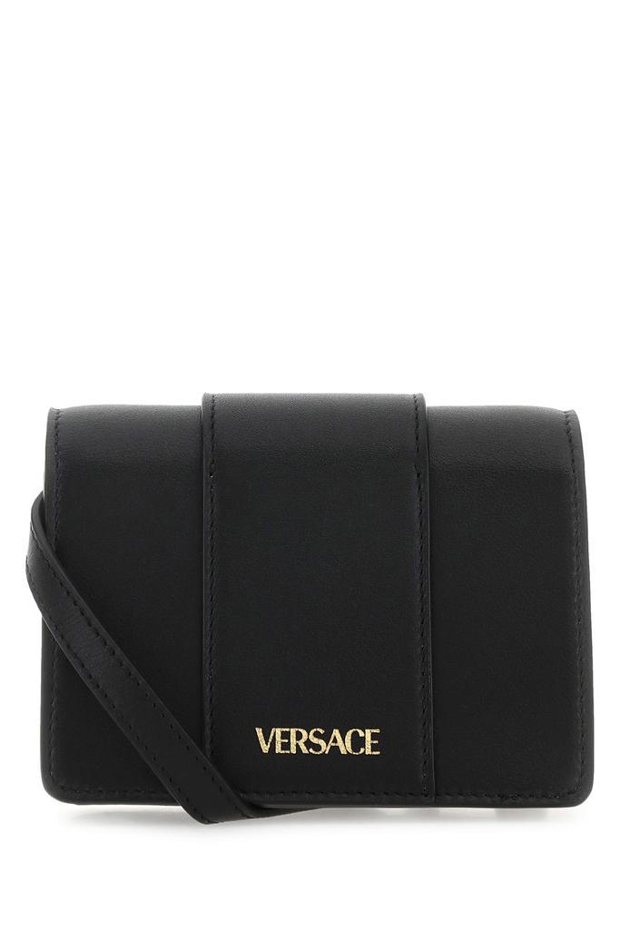 商品Versace|Black leather mini Medusa Biggie crossbody bag,价格¥4634,第4张图片详细描述