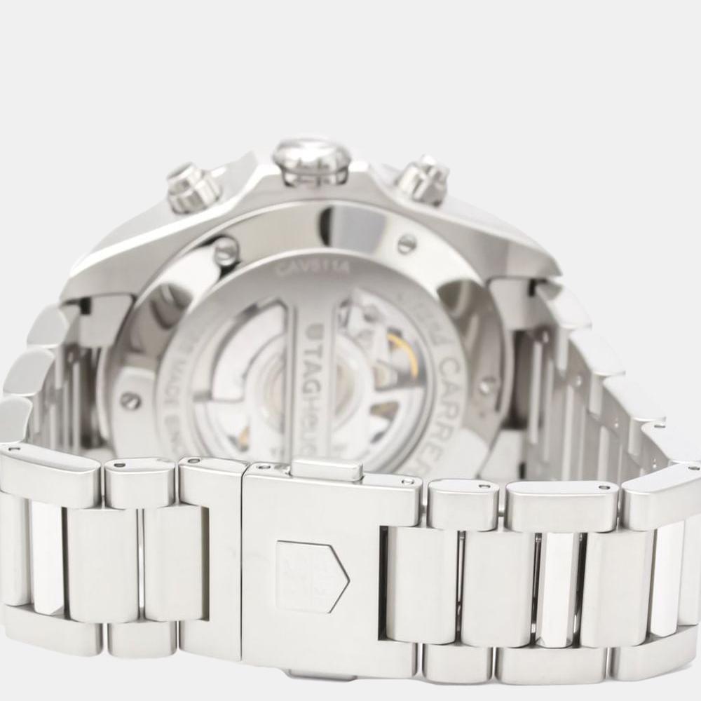 Tag Heuer Black Stainless Steel Grand Carrera CAV511A Automatic Men's Wristwatch 43 mm商品第4张图片规格展示