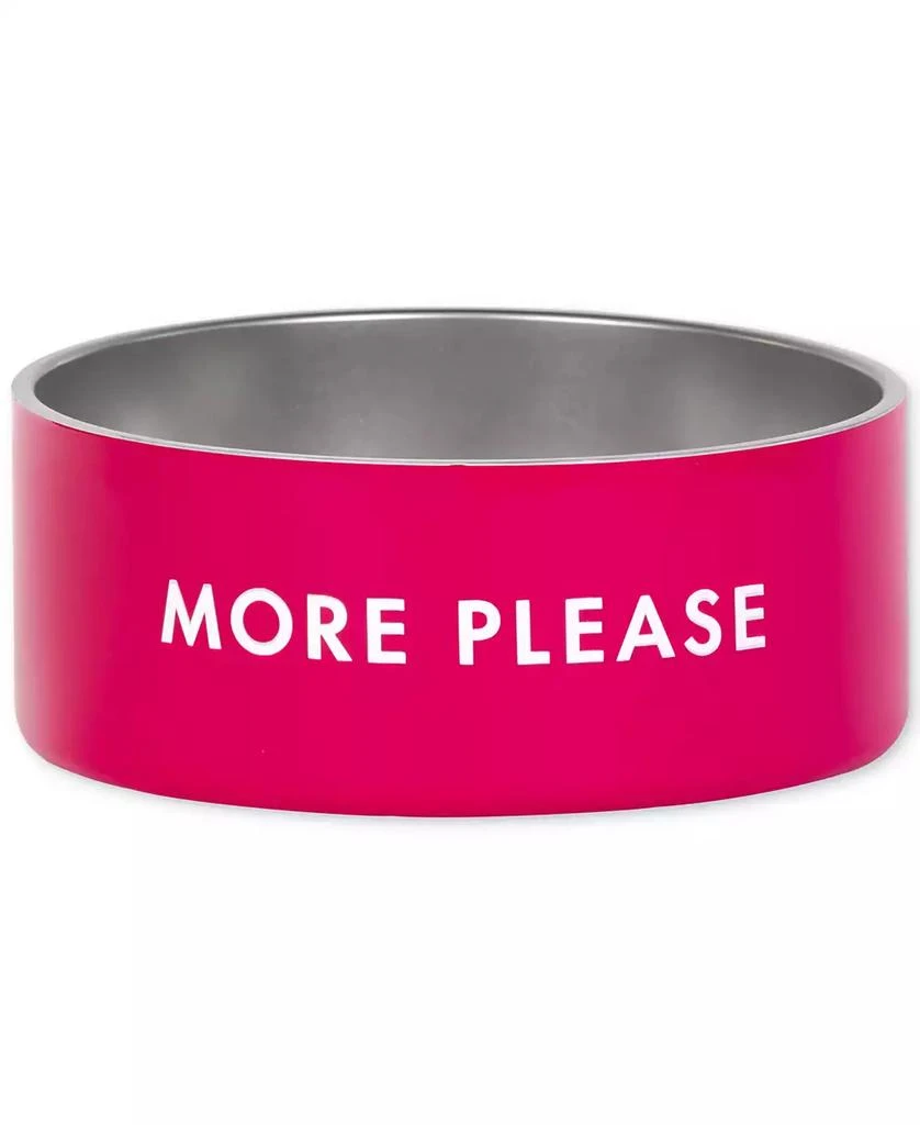 商品Kate Spade|Small Red and Pink Stainless Steel Dog Bowl,价格¥116,第1张图片