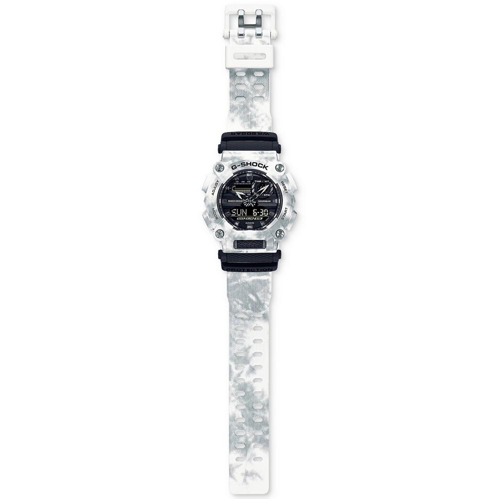 Men's Analog Digital White Snow Camouflage Resin Strap Watch Set 50mm商品第3张图片规格展示