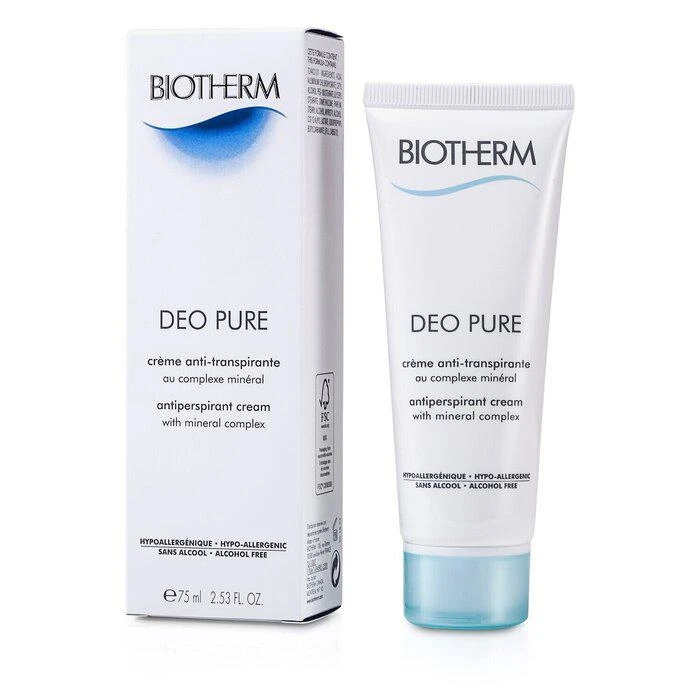 商品Biotherm|碧欧泉 止汗霜Deo Pure Antiperspirant Cream 75ml/2.53oz,价格¥157,第2张图片详细描述