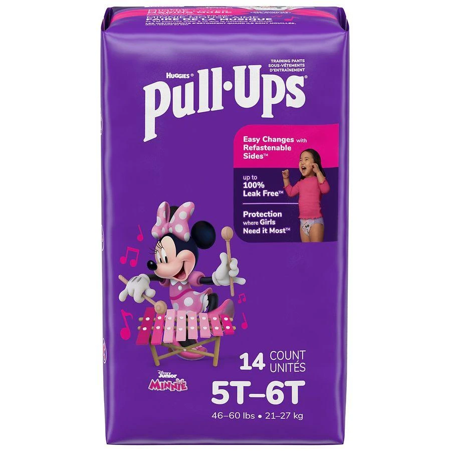 商品Huggies Pull-Ups|Girls' Potty Training Pants Size Toddler 5-6,价格¥79,第3张图片详细描述