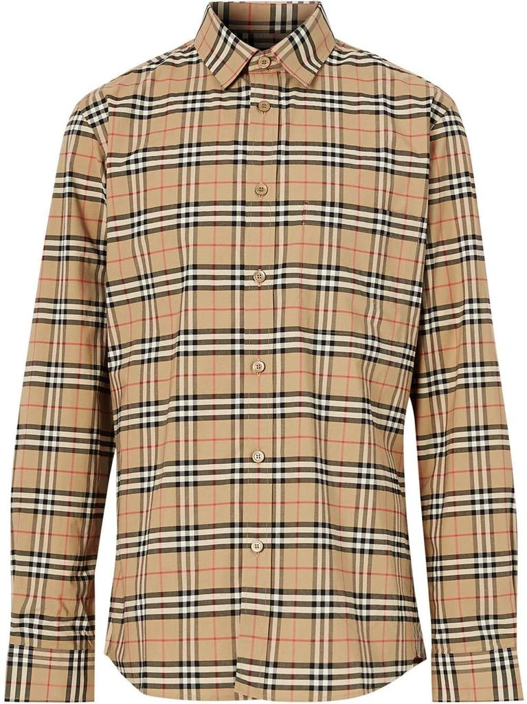 商品Burberry|Check shirt,价格¥2404,第1张图片