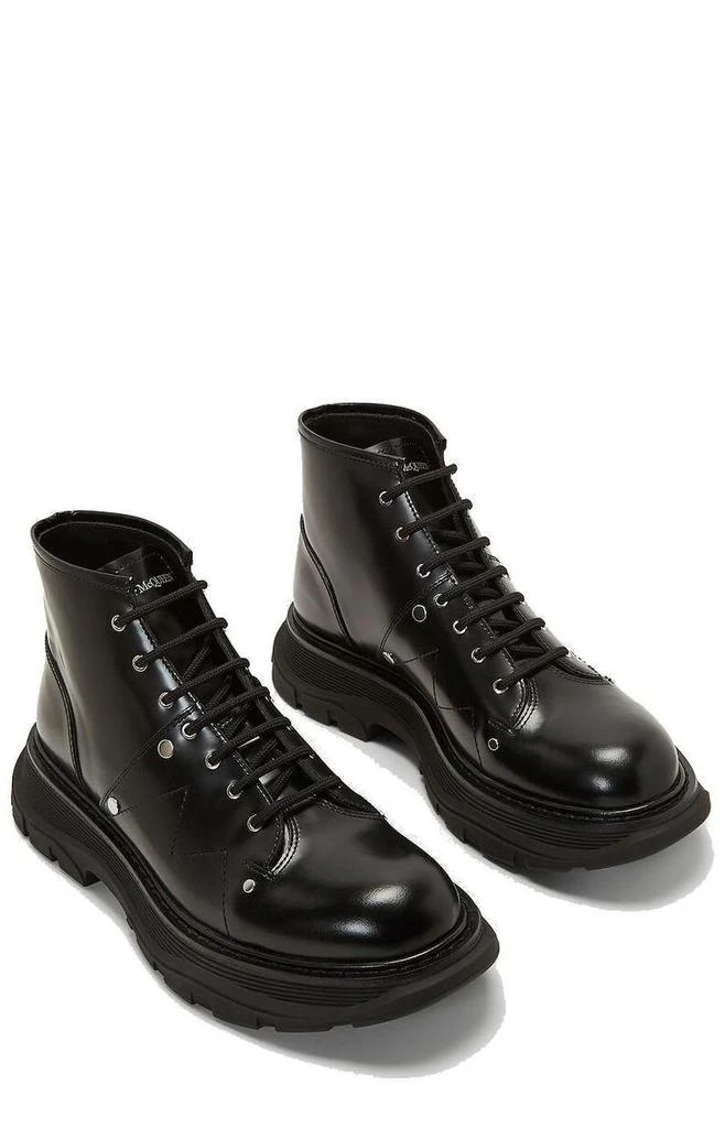 商品Alexander McQueen|Alexander McQueen Tread Lace Up Boots,价格¥5675,第4张图片详细描述