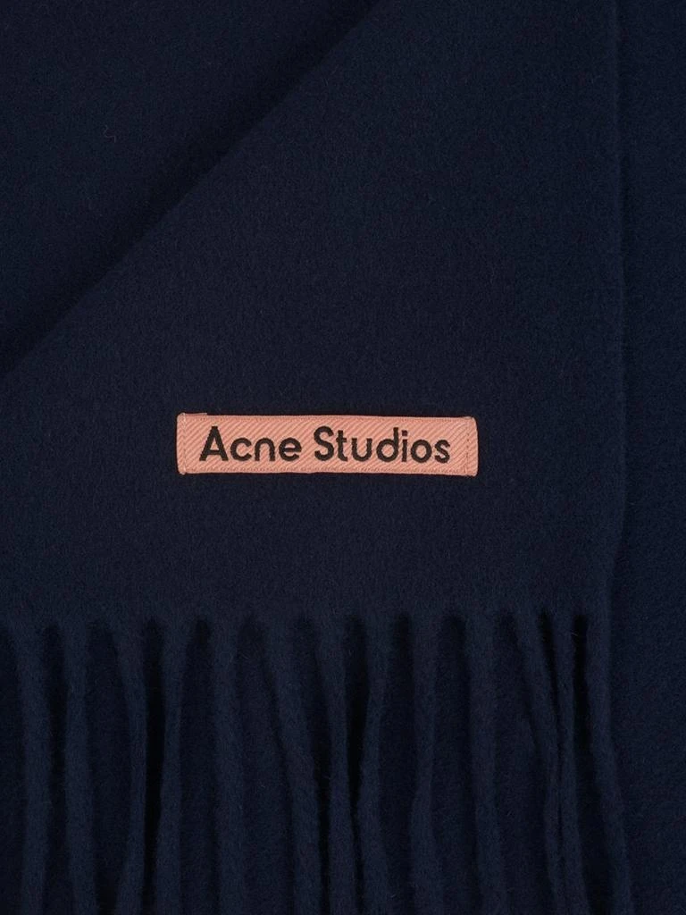 商品Acne Studios|Acne Studios Logo Patch Fringed-Edge Scarf,价格¥1282,第2张图片详细描述