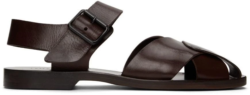 商品Lemaire|Brown Strap Sandals,价格¥2605,第1张图片