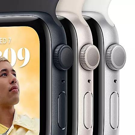 Apple Watch SE (2nd Generation) GPS 44mm Aluminum Case with Sport Band (Choose Color and Band Size)商品第3张图片规格展示
