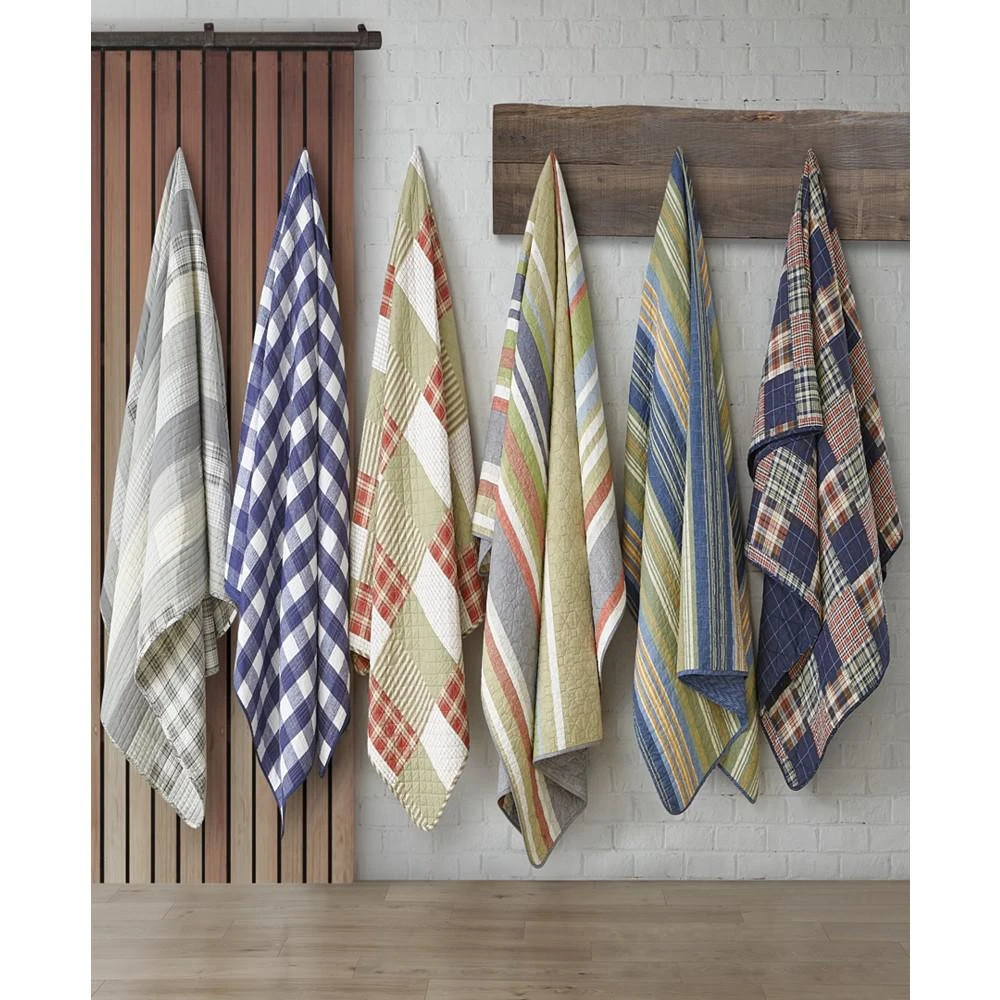 Camano Island Plaid Purple Reversible 2-Piece Twin Quilt Set 商品
