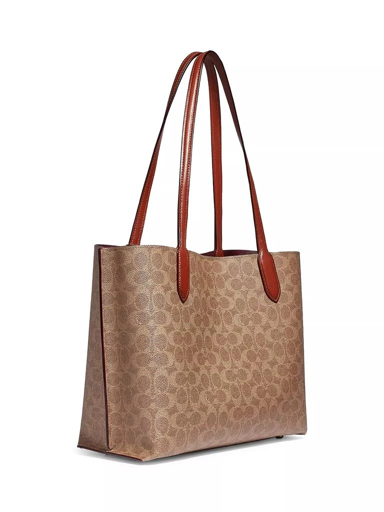 商品Coach|Willow Signature Coated Canvas Tote,价格¥2647,第4张图片详细描述