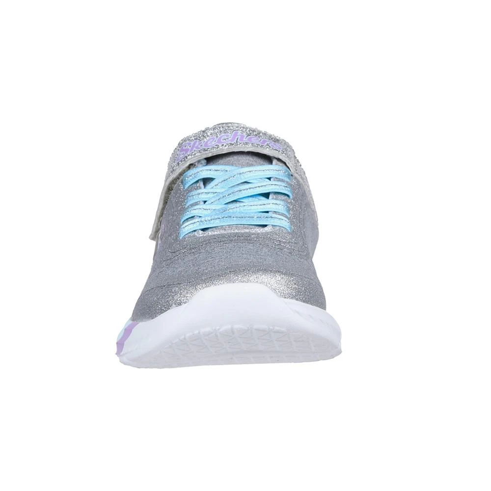 商品SKECHERS|Little Girls Dreamy Lites Wide Fit - Ready To Shine Stay-Put Casual Sneakers from Finish Line,价格¥150,第4张图片详细描述