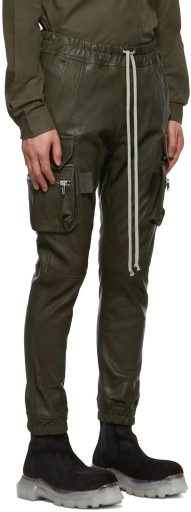 商品Rick Owens|Green Mastodon Leather Pants,价格¥6984,第2张图片详细描述
