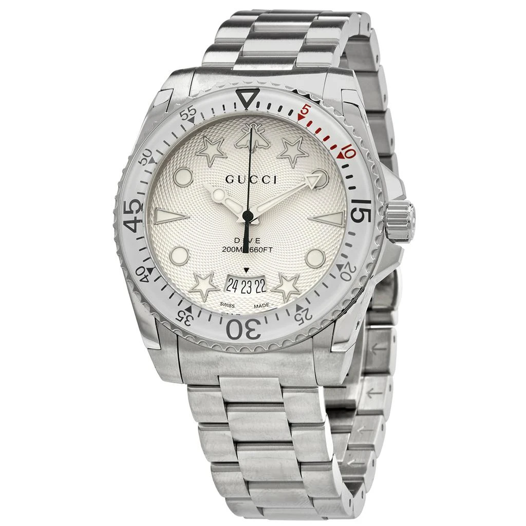 商品[二手商品] Gucci|Pre-owned Gucci Dive Silver Dial Mens Watch YA136336,价格¥5697,第1张图片