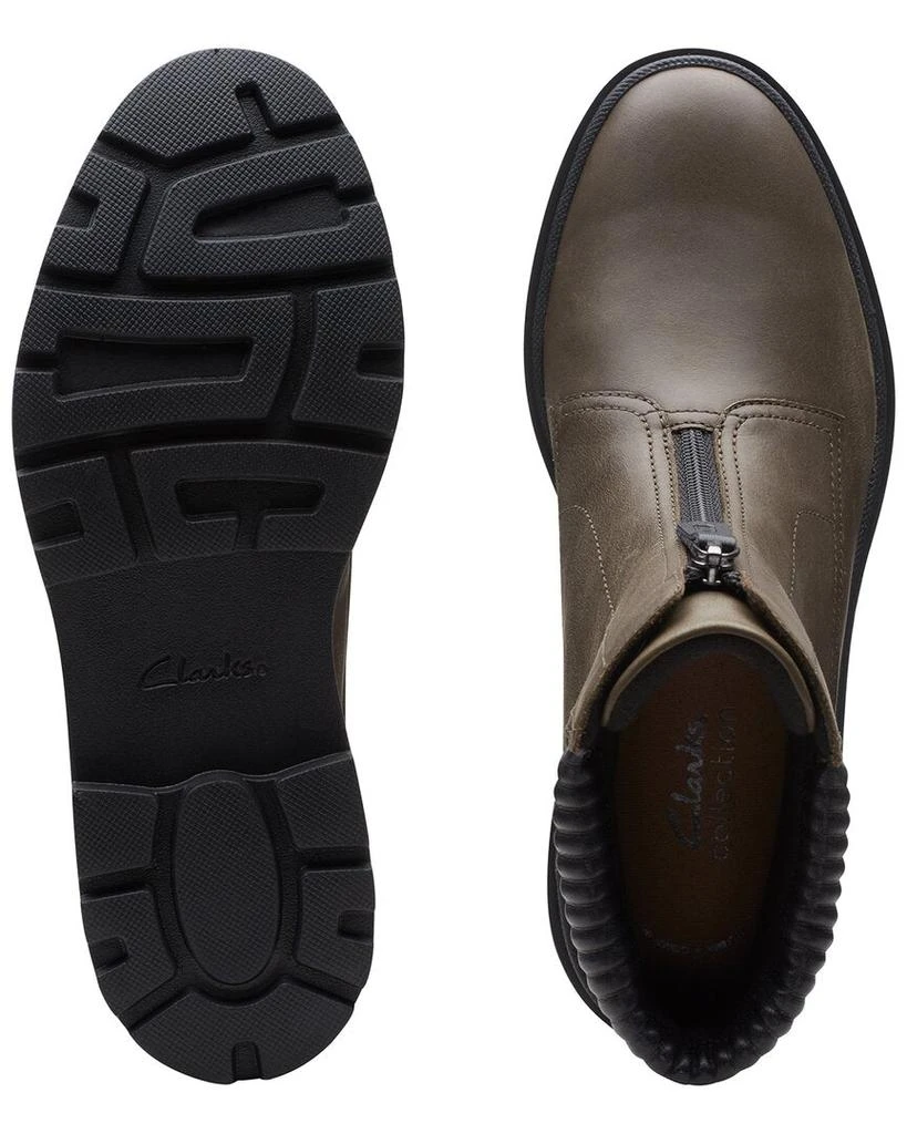 商品Clarks|Clark's Calla Zip Leather-Trim Boot,价格¥235,第4张图片详细描述