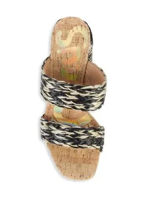 商品Sam Edelman|Estella Raffia Mules,价格¥158,第5张图片详细描述