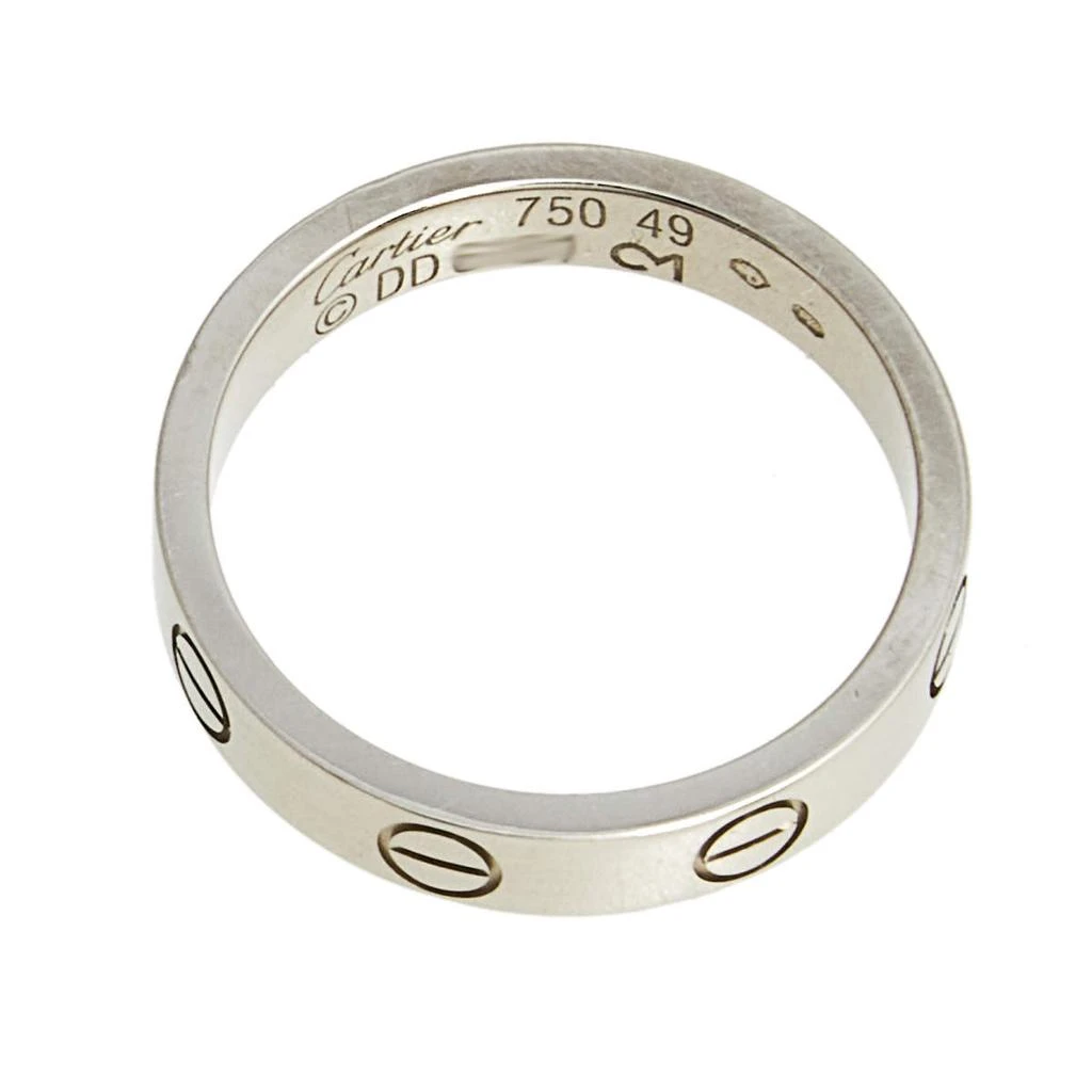 商品[二手商品] Cartier|Cartier Love 18k White Gold Narrow Wedding Band Ring Size 49,价格¥5146,第5张图片详细描述
