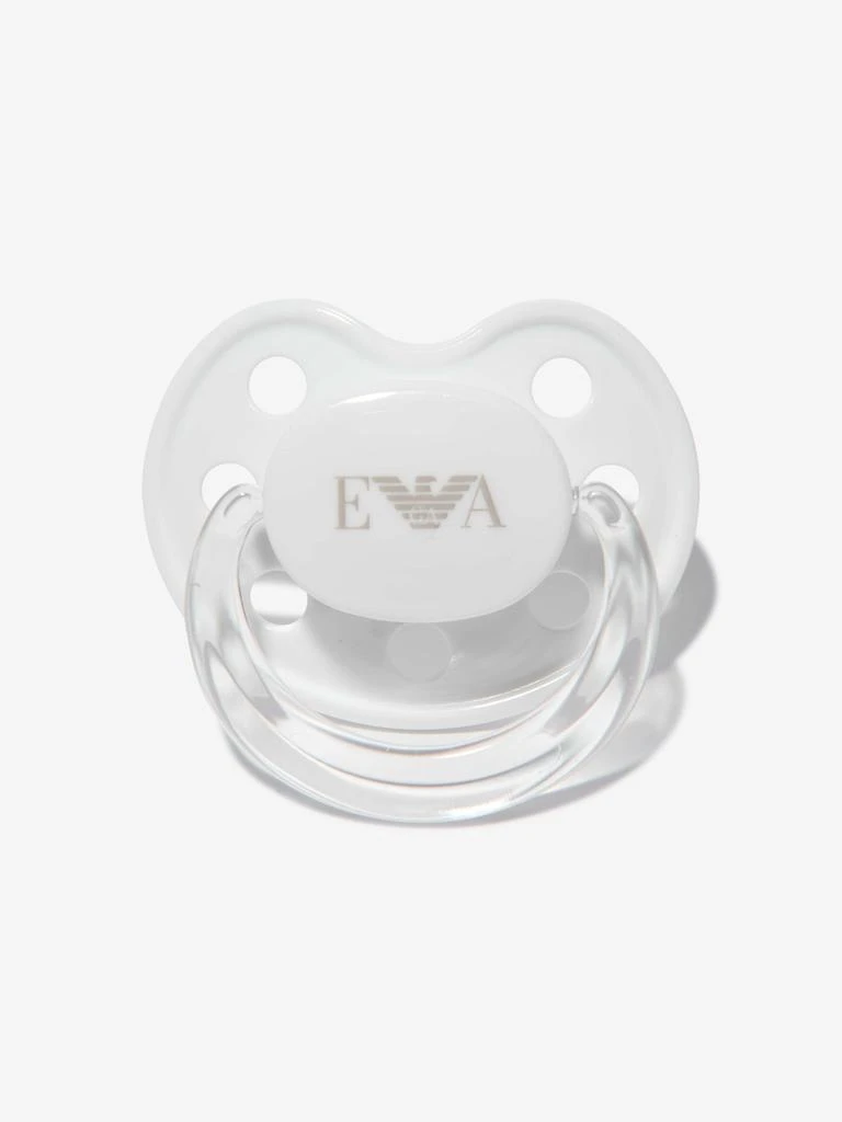 商品Emporio Armani|Emporio Armani White Baby Unisex Bottle And Pacifier Set (4 Piece),价格¥703,第2张图片详细描述