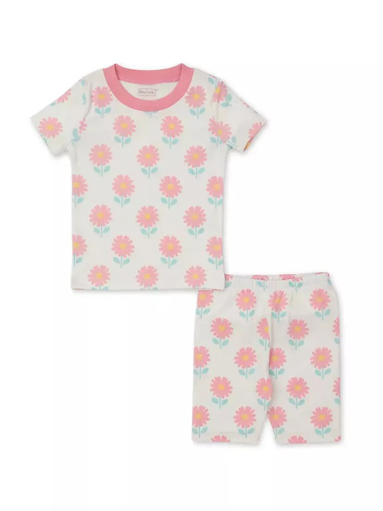 商品Kissy Love|Baby Girl's &amp; Little Girl's 2-Piece Short Floral Pajama Set,价格¥161,第2张图片详细描述