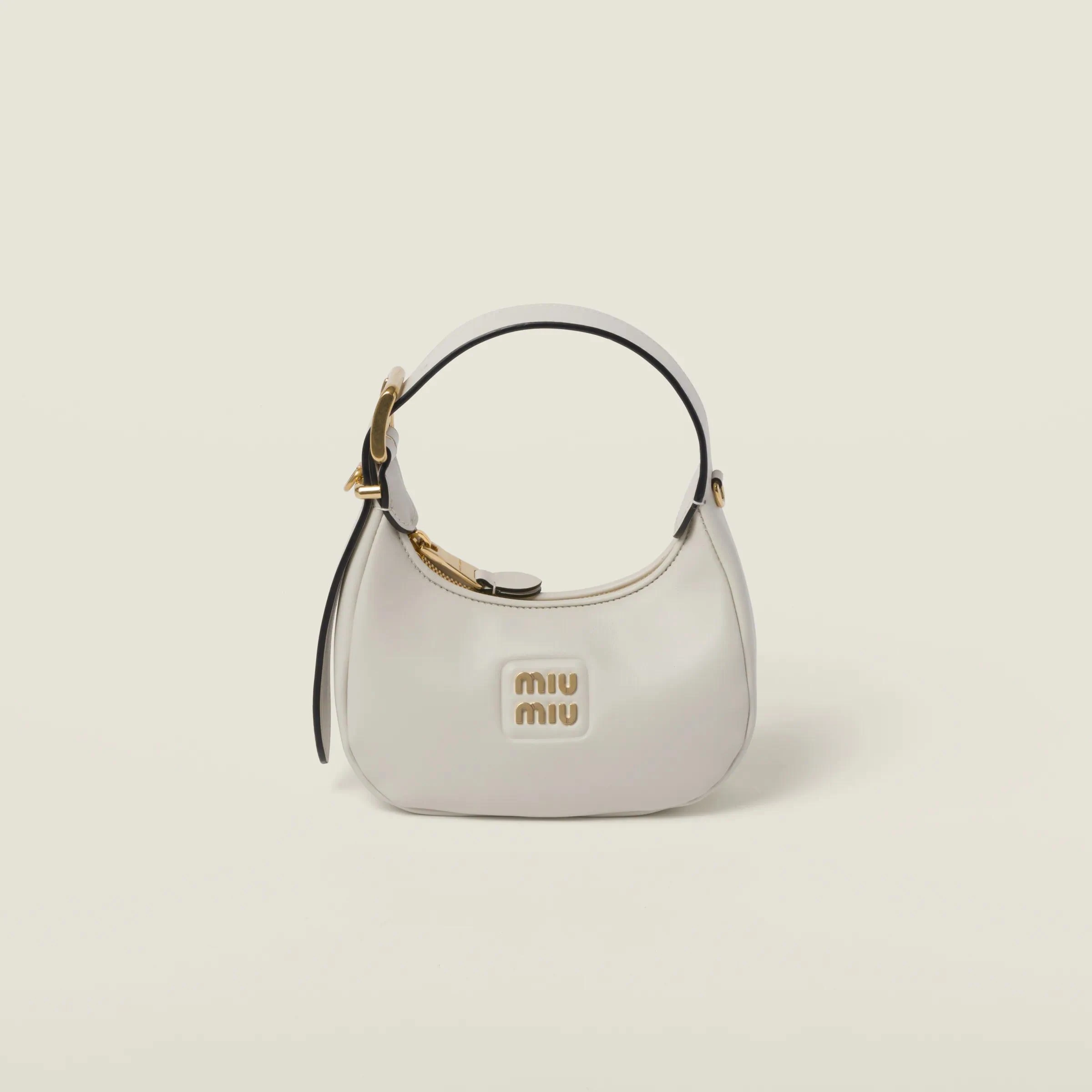 包邮包税【预售7天发货】 MIUMIU缪缪 23秋冬 女士 手提包 Sac hobo en cuir 5BP084_2E6Y_F0K74_V_OOO 商品