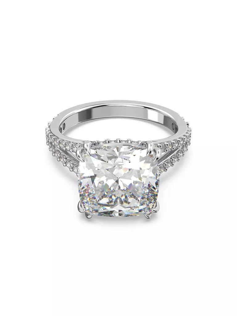 商品Swarovski|Stilla Rhodium-Plated & Crystal Cocktail Ring,价格¥1493,第1张图片