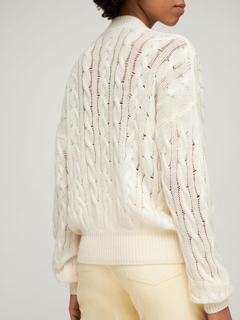 商品AGNONA|Cashmere Cable Knit Sweater,价格¥6981,第4张图片详细描述