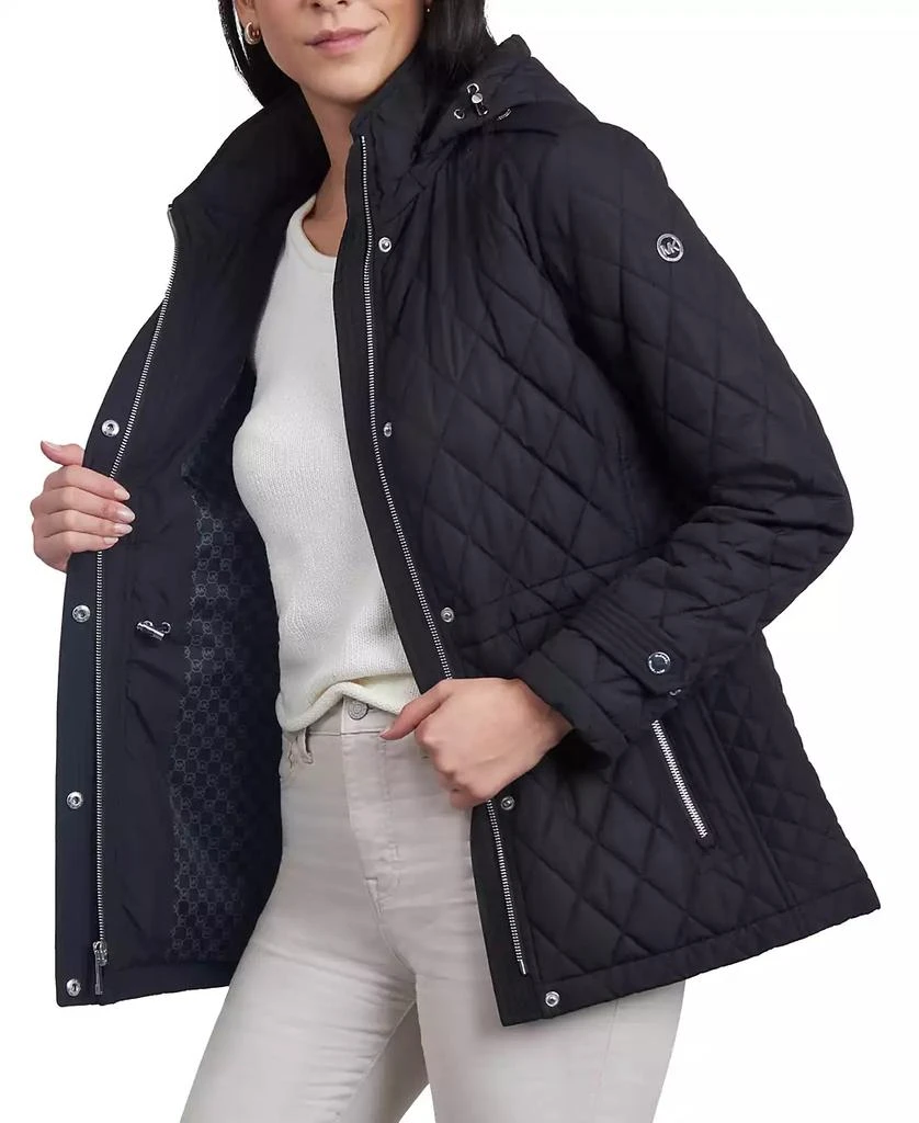 商品Michael Kors|Women's Quilted Hooded Anorak Coat,价格¥1497,第4张图片详细描述