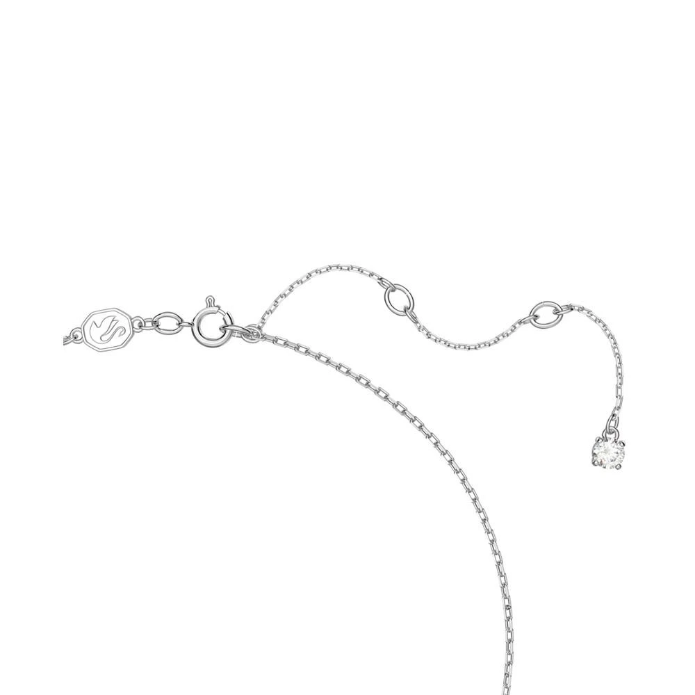 商品Swarovski|Silver-Tone Gema Crystal Pendant Necklace, 14-1/8" + 2" extender,价格¥989,第3张图片详细描述