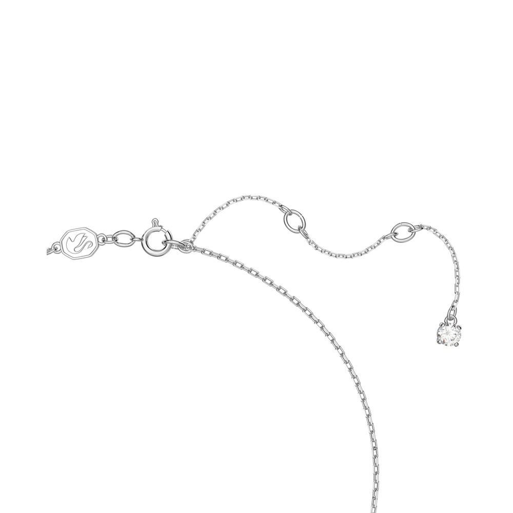 商品Swarovski|Silver-Tone Gema Crystal Pendant Necklace, 14-1/8" + 2" extender,价格¥1365,第5张图片详细描述