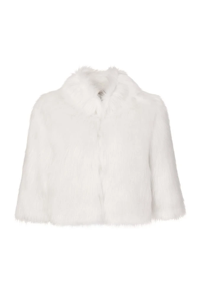 商品Unreal Fur|Unreal Fur Desire Cropped Jacket in Ivory,价格¥4023,第1张图片