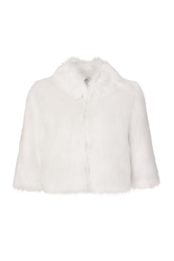商品Unreal Fur|Unreal Fur Desire Cropped Jacket in Ivory,价格¥3507,第1张图片