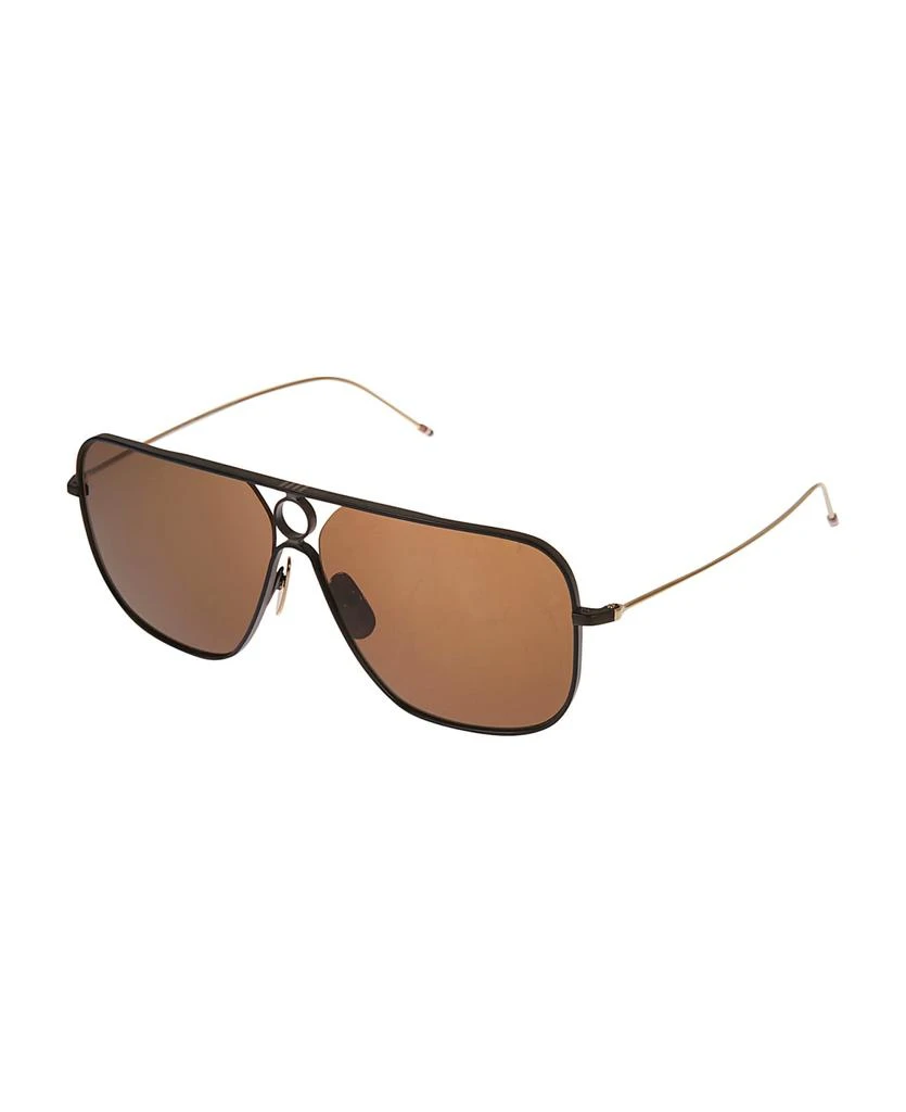 商品Thom Browne|Regular Aviator Sunglasses,价格¥5144,第2张图片详细描述