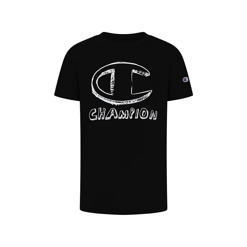 商品CHAMPION|Big Boys Hand Drawn C Script T-Shirt,价格¥81,第1张图片