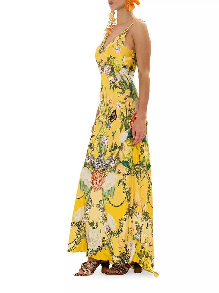 商品Camilla|Floral Silk Slip Maxi Dress,价格¥4453,第4张图片详细描述