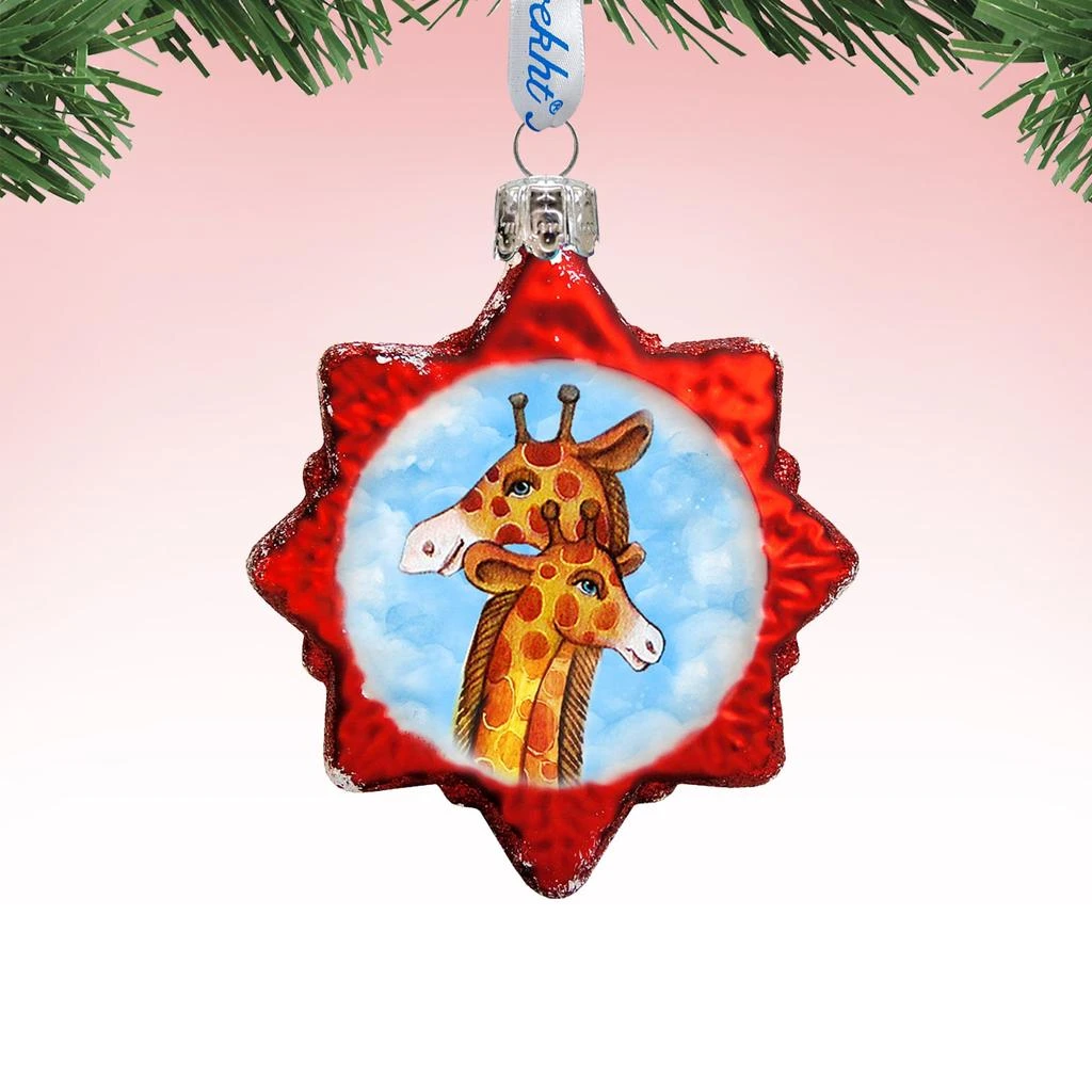 商品Designocracy|Designocracy Giraffe Keepsake Glass Ornament,价格¥198,第1张图片