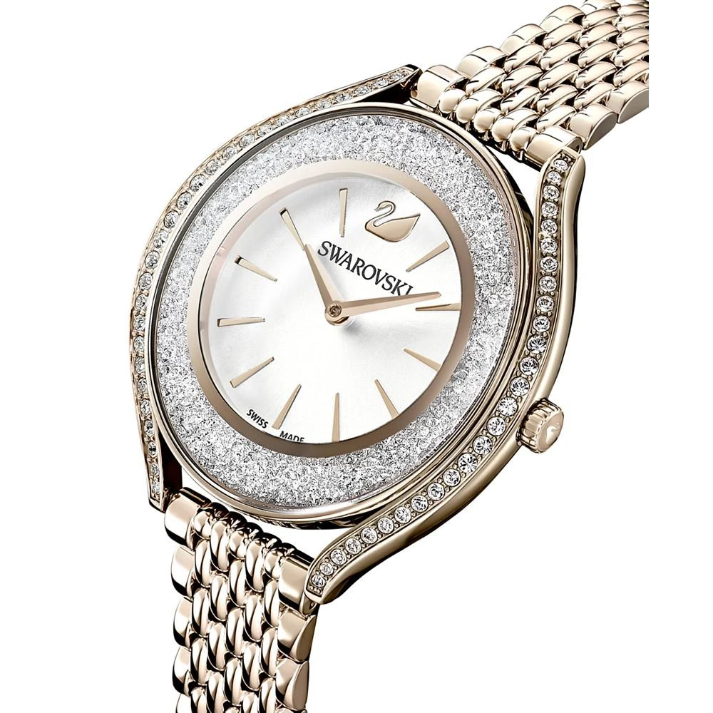 商品Swarovski|Women's Swiss Crystalline Aura Gold-Tone Stainless Steel PVD Bracelet Watch 35mm,价格¥3615,第5张图片详细描述