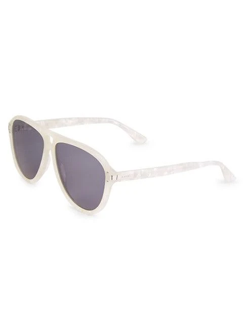 商品AMIRI|63MM Aviator Logo Sunglasses,价格¥1384,第2张图片详细描述