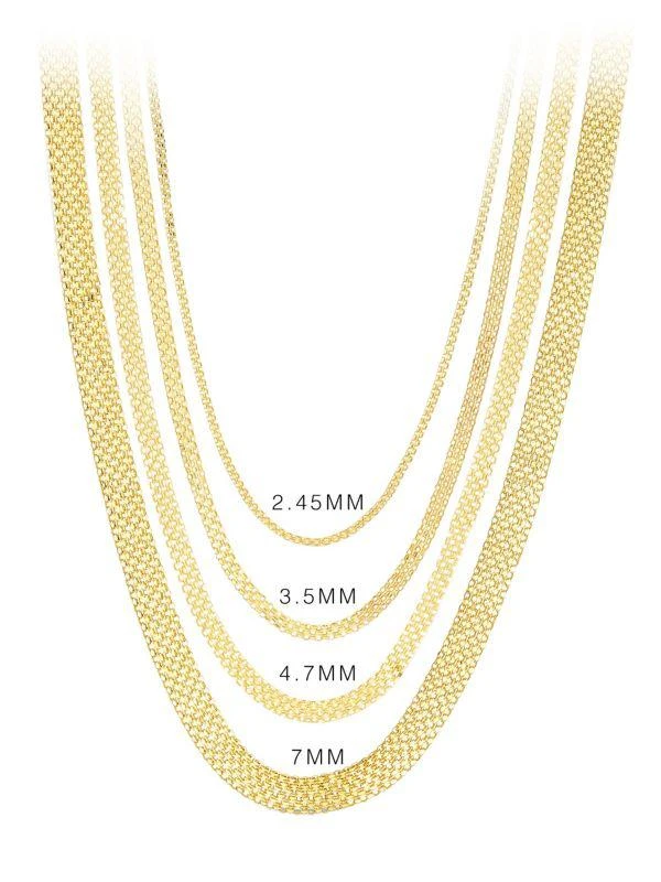 Build Your Own Collection 14K Yellow Gold Bismark Chain Necklace 商品