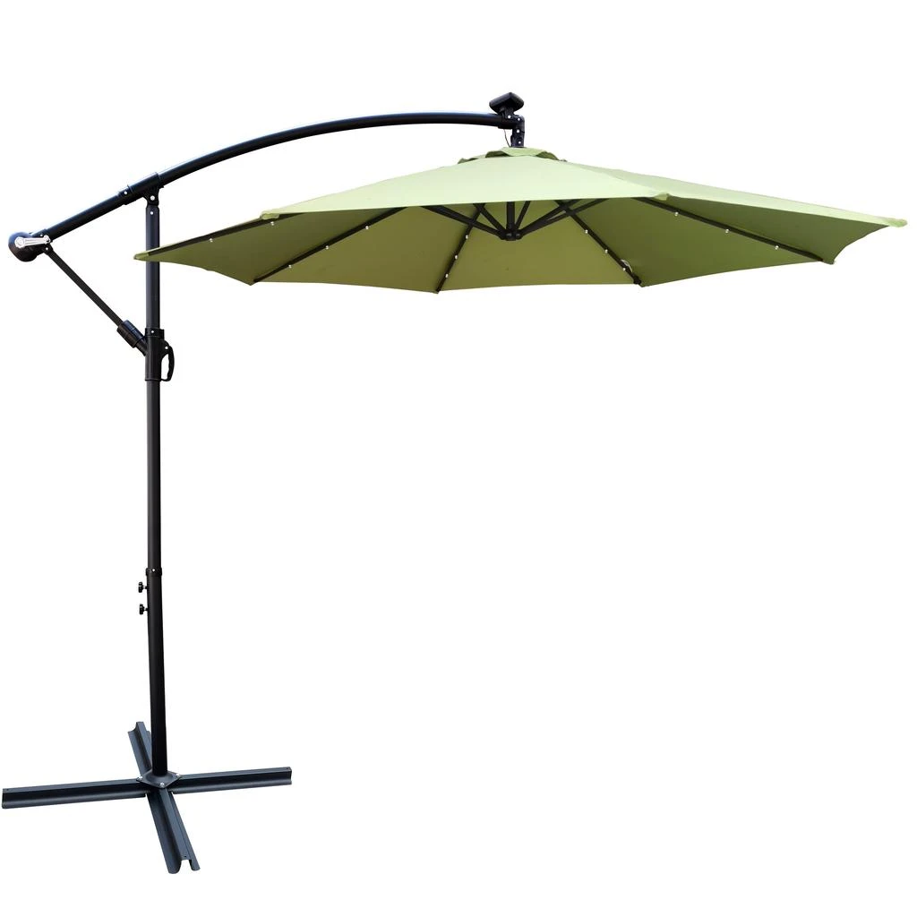 Streamdale 10 FT Outdoor Patio Umbrella Solar Powered LED Lighted Sun Shade 商品