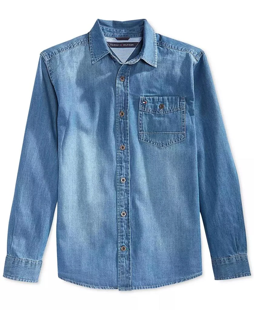 商品Tommy Hilfiger|大男童长袖牛仔衬衣,价格¥315,第3张图片详细描述
