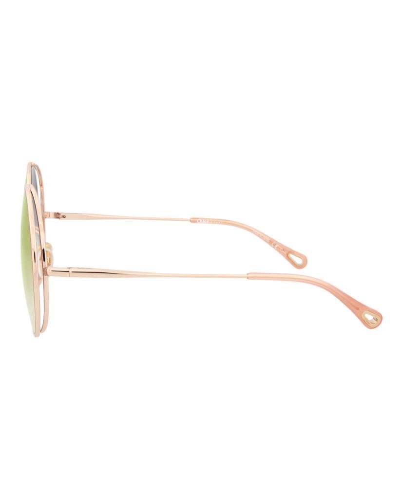 商品Chloé|Round-Frame Metal Sunglasses,价格¥1029,第5张图片详细描述