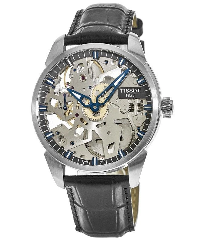 商品Tissot|Tissot T-Complication Squelette  Mechanical Skeleton Dial  Men's Watch T070.405.16.411.00,价格¥10600,第1张图片