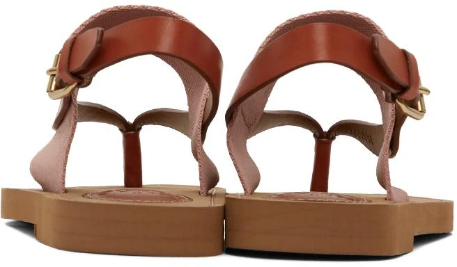 商品Chloé|Pink Woody Flat Sandals,价格¥2126,第4张图片详细描述