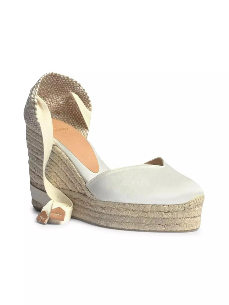 商品CASTAÑER|Chiara Satin Platform Wedge Espadrilles,价格¥1824,第2张图片详细描述