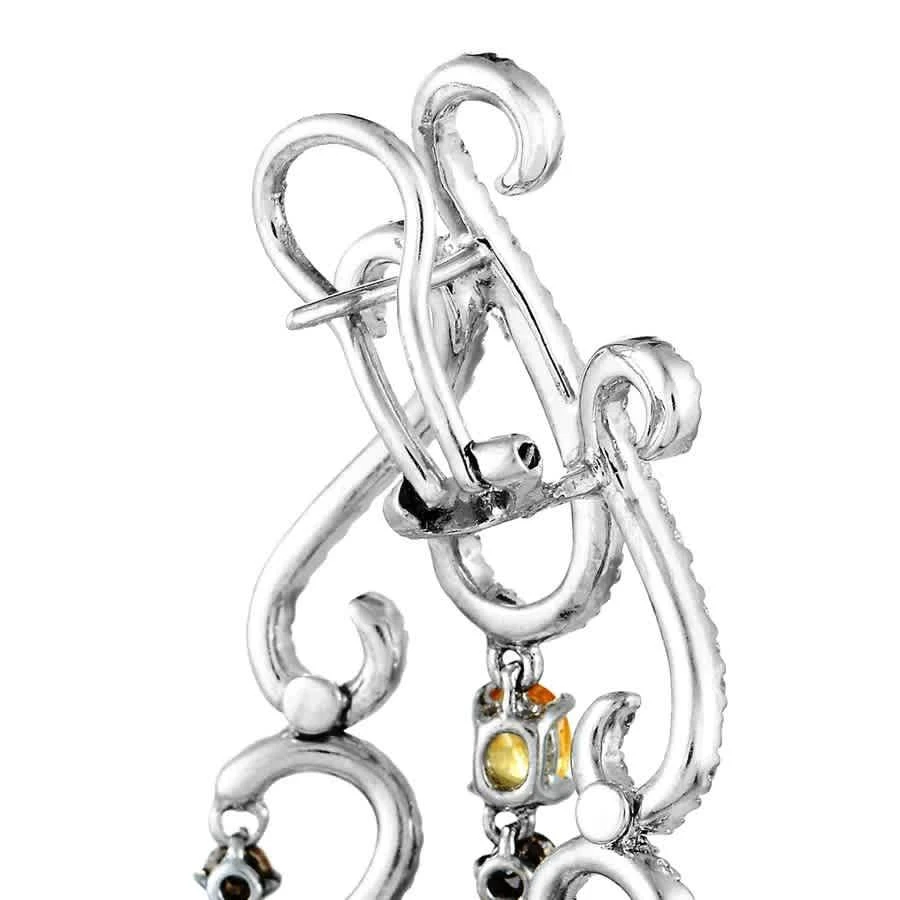 商品LB Exclusive|18K White Gold 2.95 ct Diamond and Sapphire Dangle Earrings,价格¥21784,第3张图片详细描述