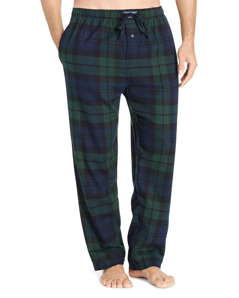 商品Ralph Lauren|Black Watch Plaid Flannel Pajama Pants,价格¥410,第1张图片