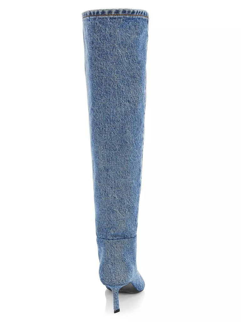 商品Alexander Wang|Viola 65 Denim Slouch Boots,价格¥2701,第3张图片详细描述