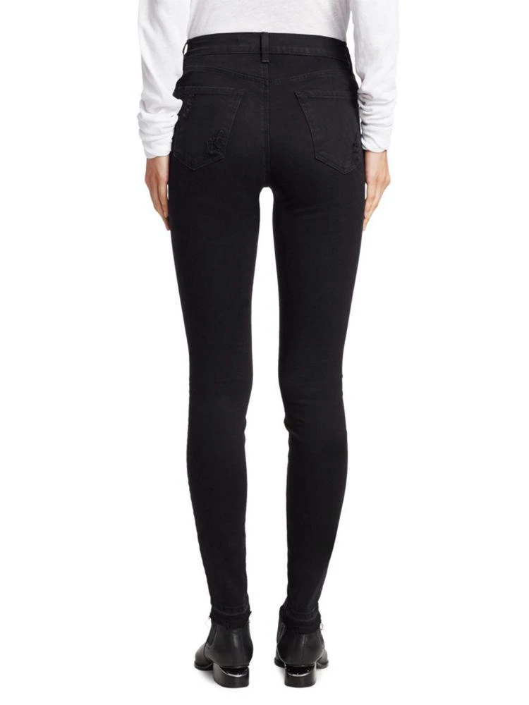 商品J Brand|Exclusive Maria High-Rise Metallic Patch Jeans,价格¥830,第2张图片详细描述