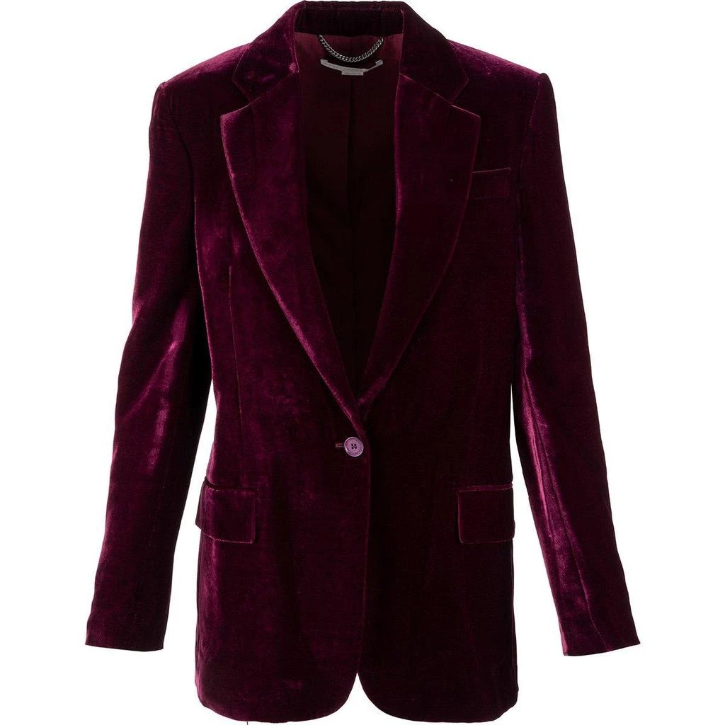 商品Stella McCartney|Stella McCartney Single-breasted Tailored Velvet Blazer,价格¥9796,第1张图片