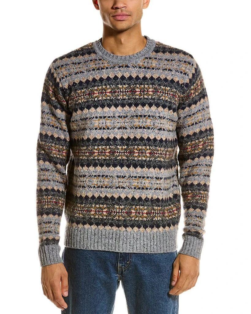 商品Alex Mill|ALEX MILL Diamond Fair Isle Wool & Alpaca-Blend Sweater,价格¥345,第1张图片