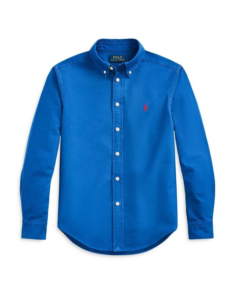 商品Ralph Lauren|Boys' The Iconic Oxford Shirt - Little Kid, Big Kid,价格¥407,第1张图片