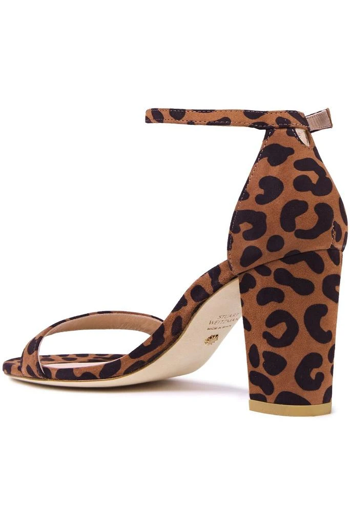 商品Stuart Weitzman|Nearly Nude leopard-print suede sandals,价格¥635,第3张图片详细描述